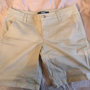Aeropostale khaki bermuda shorts